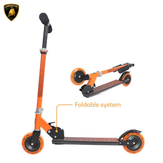 LAMBORGHINI 2-WHEEL FOLDABLE SCOOTER - ORANGE