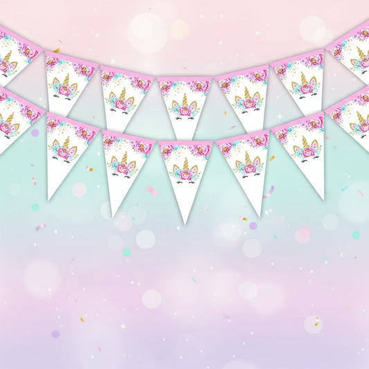 PARTY - TRIANGLE BANNER"UNICORN"