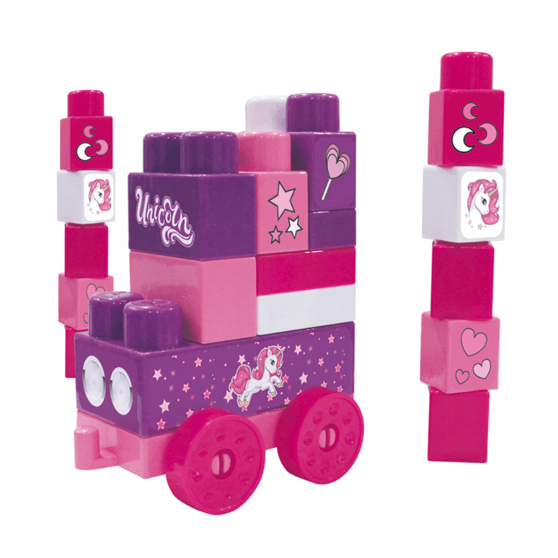 Unicorn Mega Blocks 25 Pcs In Printed Box