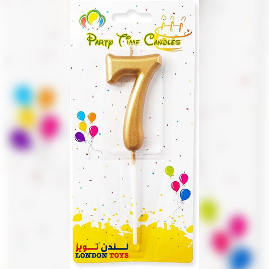 PARTY - Number Candle(Number 7) Gold