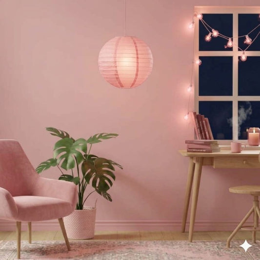 Paper Lantern Round 10-Inch (1.Pc Baby Pink )