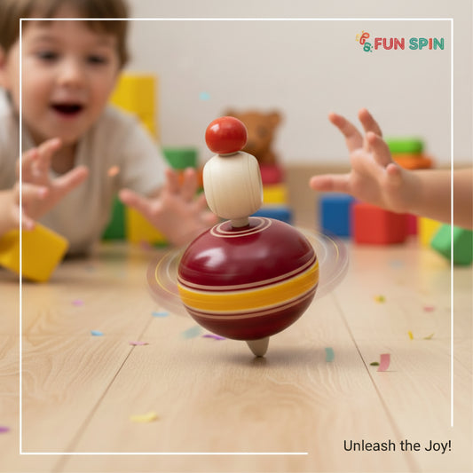 Wooden Spin Top - Eco-Friendly
