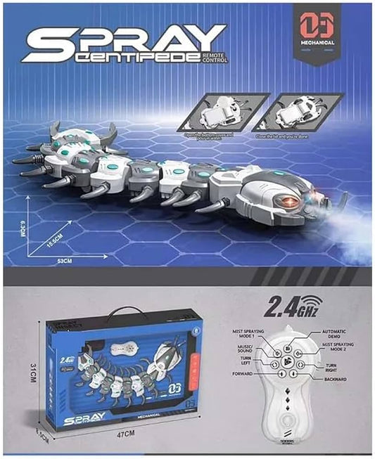 Remote control centipede spray light music 2.4G rechargeable