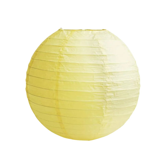 Paper Lantern Round  10-Inch (1.Pc Yellow )
