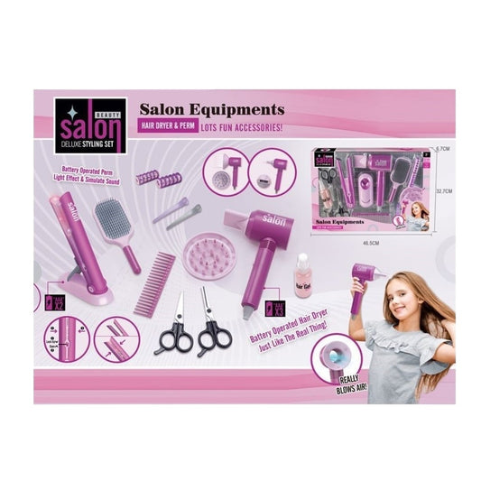 Deluxe Kids Salon Styling Play Set