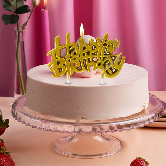 ITALO - Happy Birthday Candle Gold