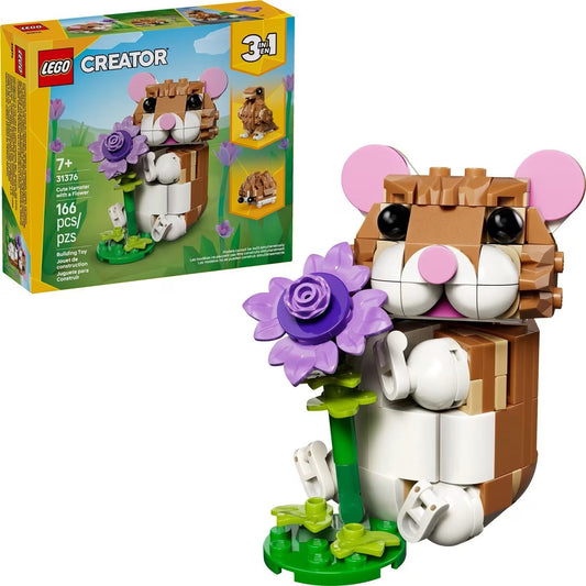 LEGO Creator 3-in-1 Cute Hamster With A Flower 31376