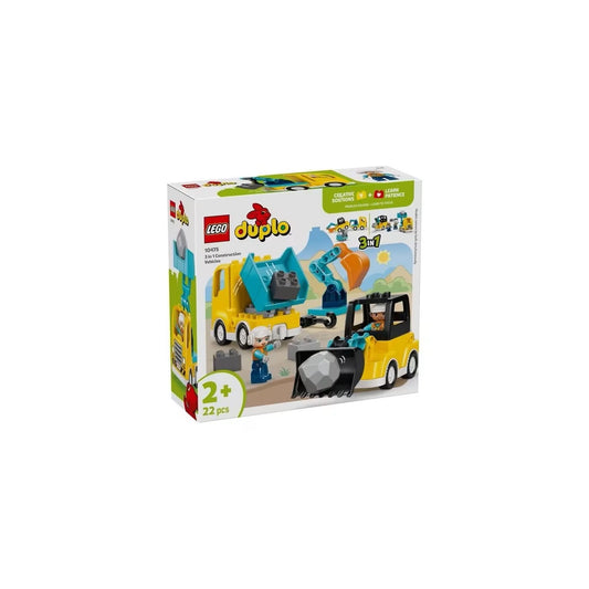 LEGO Duplo 3 In 1 Construction Vehicles 10475