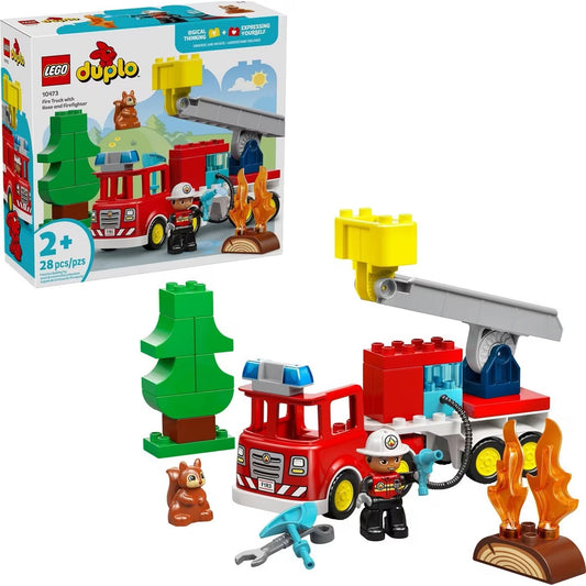 LEGO Duplo Fire Truck with Hose and Firefighter 10473