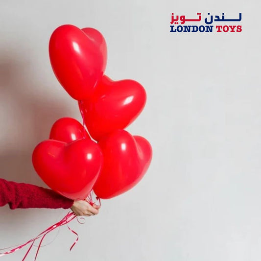Heart-Shape Latex Balloons 12Pcs - Red