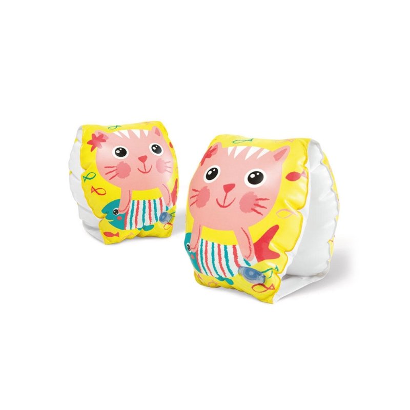 Intex Kids Swim Arm Bands with Cute Cat Design for Safe and Fun Water Play