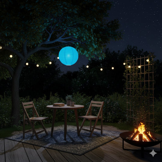 Paper Lantern  Blue (Single, 10-Inch)